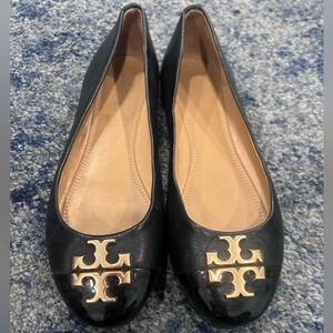 Tory Burch black ballet flats size 6 like new